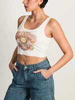 BILLABONG RAY OF SUNSHINE CROP TANK TOP