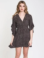 WOMENS LOVE LIGHT DRESS - BLACK CLEARANCE