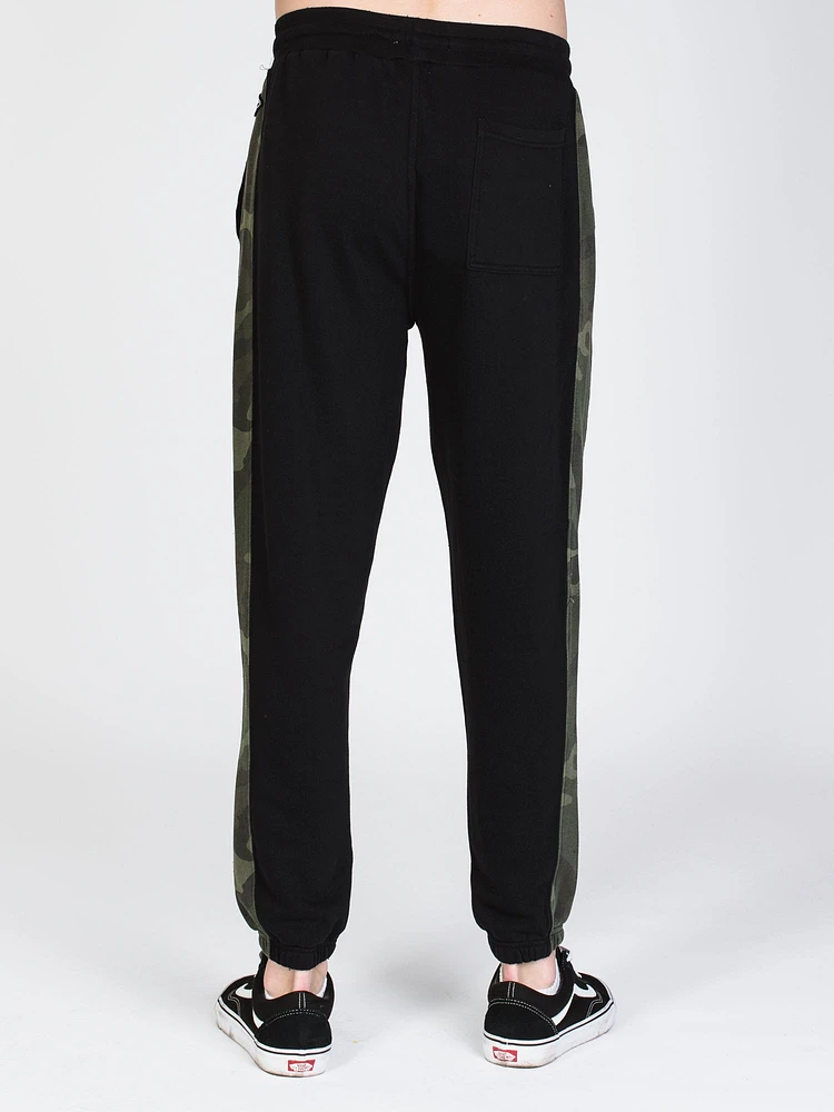 MENS WAVE WASHED PANT - BLACK/CAMO CLEARANCE