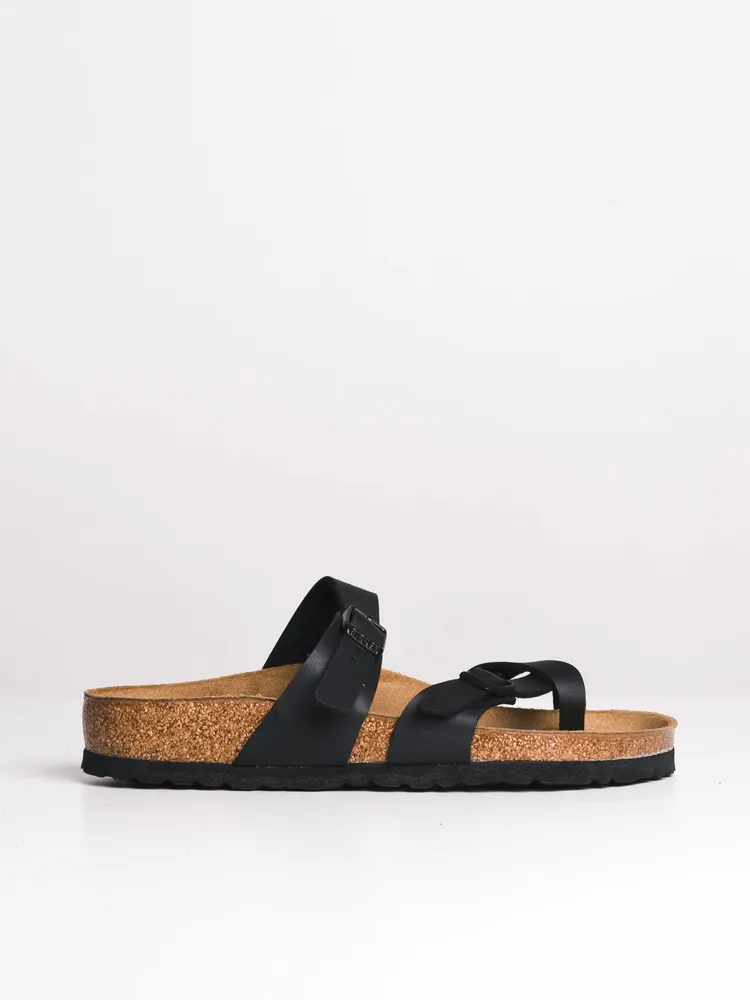 WOMENS BIRKENSTOCK MAYARI BLACK SANDALS