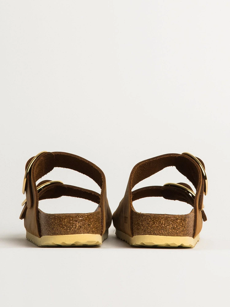 SANDALES EN CUIR HUILÉ BIRKENSTOCK ARIZONA BIG BUCKLE WOMENS