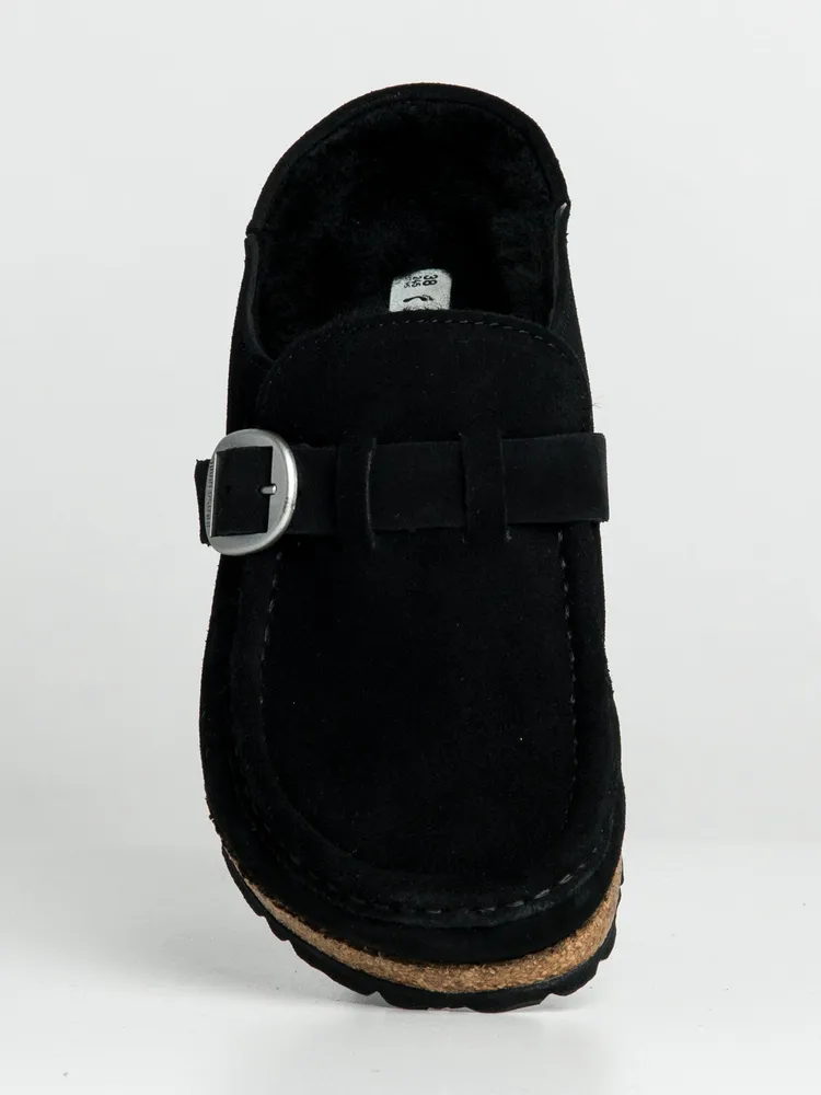 WOMENS BIRKENSTOCK BUCKLEY SHEARLING NARROW CLOGS