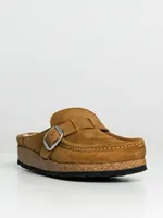 WOMENS BIRKENSTOCK BUCKLEY SHEARLING NARROW CLOGS