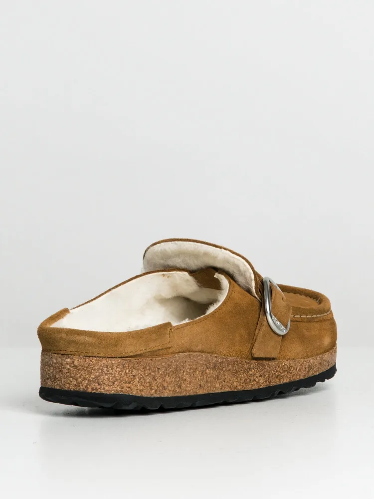 WOMENS BIRKENSTOCK BUCKLEY SHEARLING NARROW CLOGS