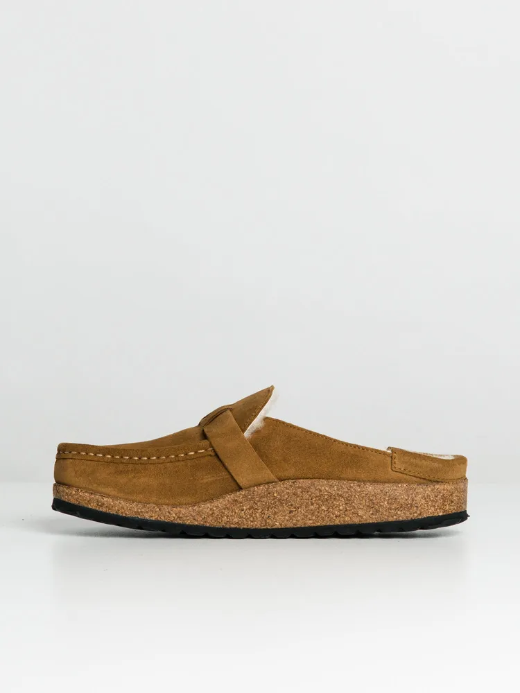 WOMENS BIRKENSTOCK BUCKLEY SHEARLING NARROW CLOGS