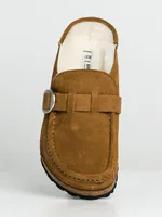 WOMENS BIRKENSTOCK BUCKLEY SHEARLING NARROW CLOGS