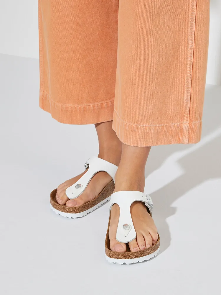 SANDALES BIRKENSTOCK GIZEH EN CUIR REG POUR FEMMES