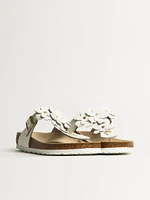 WOMENS BIRKENSTOCK GIZEH FLOWER LEATHER SANDALS