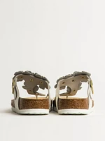 WOMENS BIRKENSTOCK GIZEH FLOWER LEATHER SANDALS