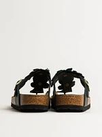 WOMENS BIRKENSTOCK GIZEH FLOWER LEATHER SANDALS