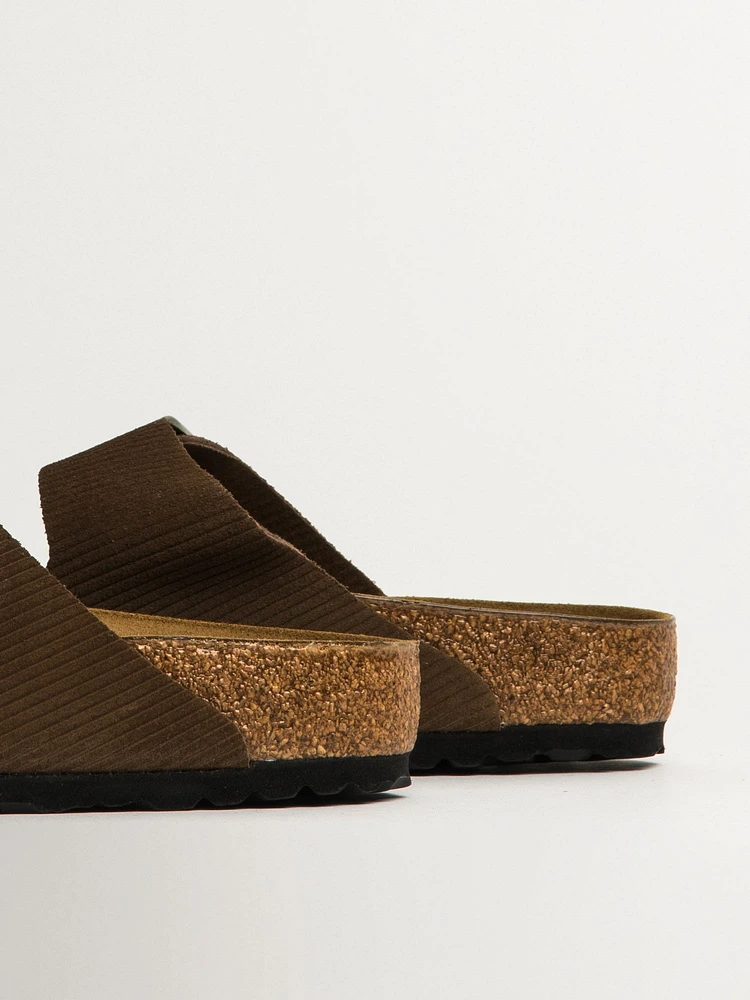 BIRKENSTOCK ARIZONA CORD SUEDE HOMME - DARK TEA