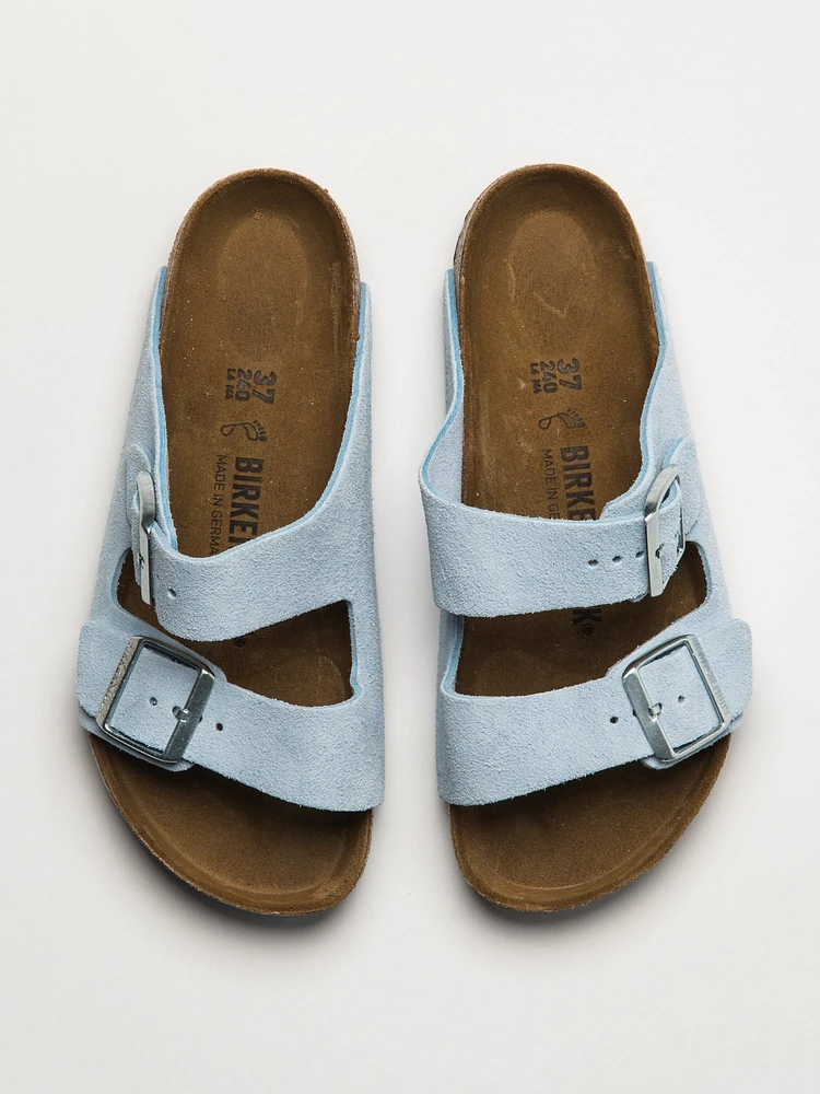 WOMENS BIRKENSTOCK ARIZONA SUEDE SANDALS