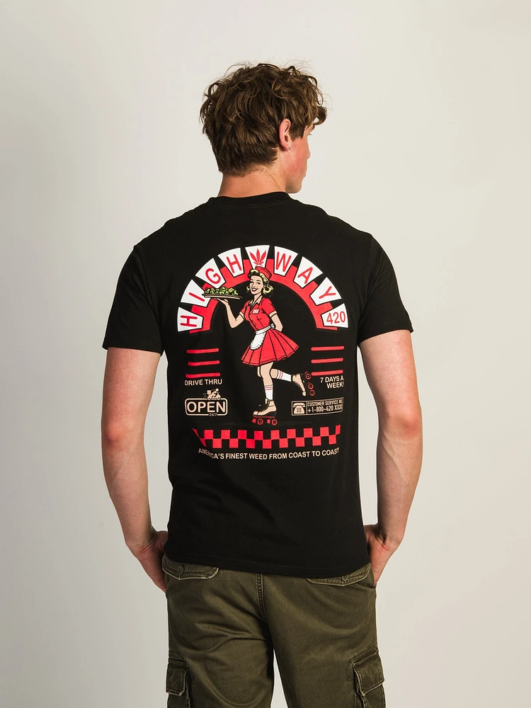 T-SHIRT BOY MEETS GIRL HIGHWAY RETRO DINER