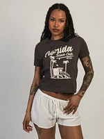 FLORIDA PALM BOXY TEE