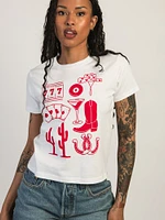 WESTERN COLLAGE BOXY TEE