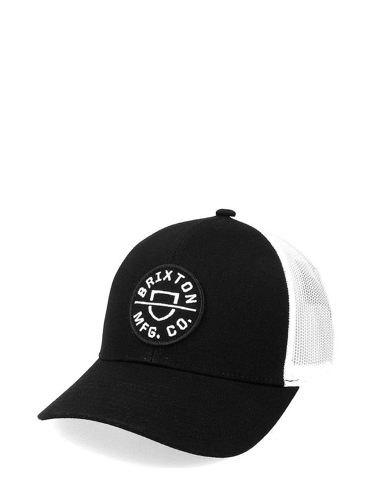 BRIXTON CREST X MP MESH HAT - BLACK - CLEARANCE