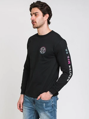 BRIXTON CREST LONG SLEEVE TEE - CLEARANCE