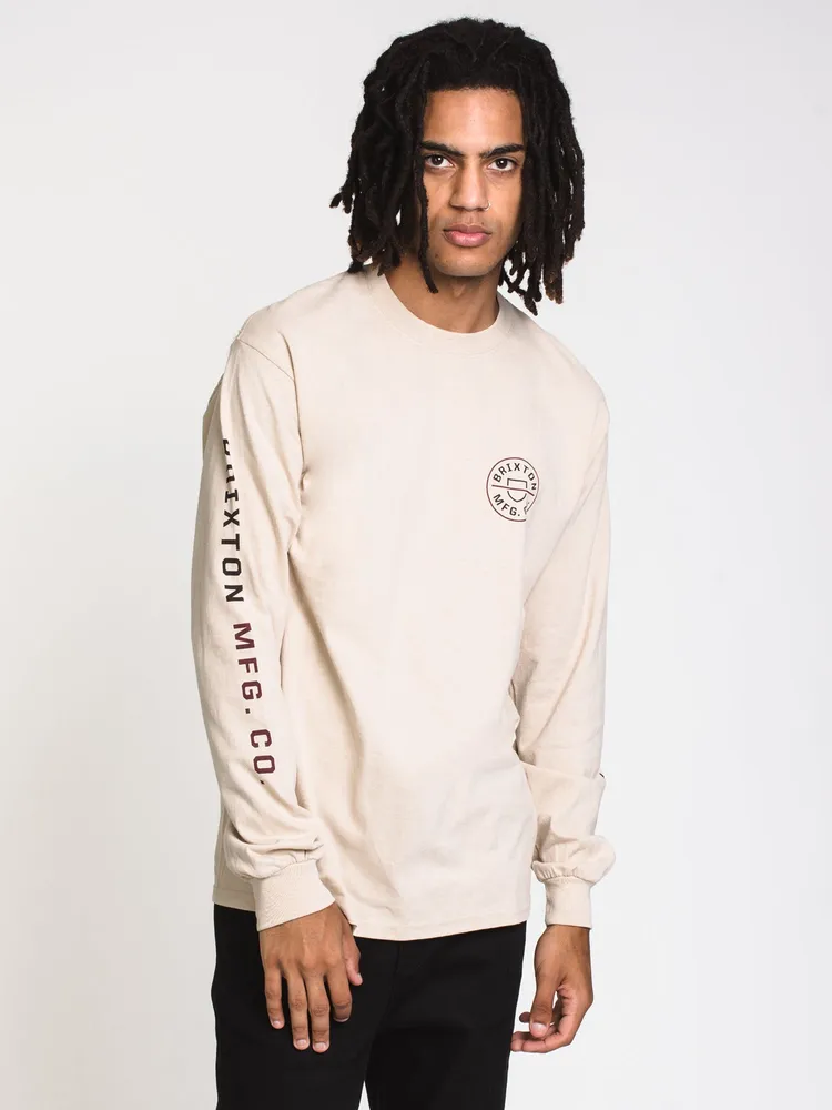 BRIXTON CREST LONG SLEEVE TEE - CLEARANCE