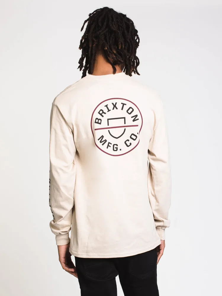 BRIXTON CREST LONG SLEEVE TEE - CLEARANCE