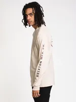 BRIXTON CREST LONG SLEEVE TEE - CLEARANCE