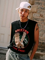 BRIXTON LIVE FREE MUSCLE TANK - BLACK