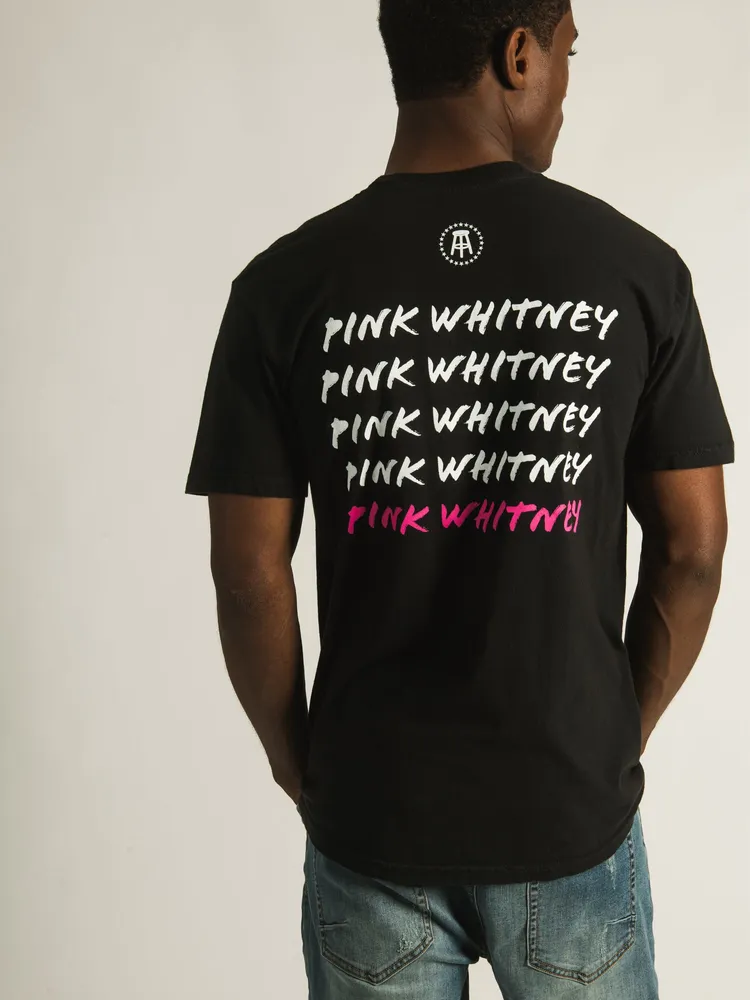 BARSTOOL SPORTS PINK WHITNEY REPEAT POCKET T-SHIRT