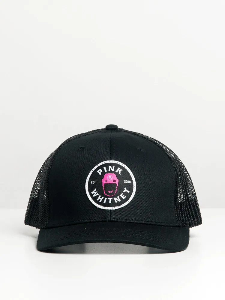 BARSTOOL SPORTS PINK WHITNEY PATCH TRUCKER HAT