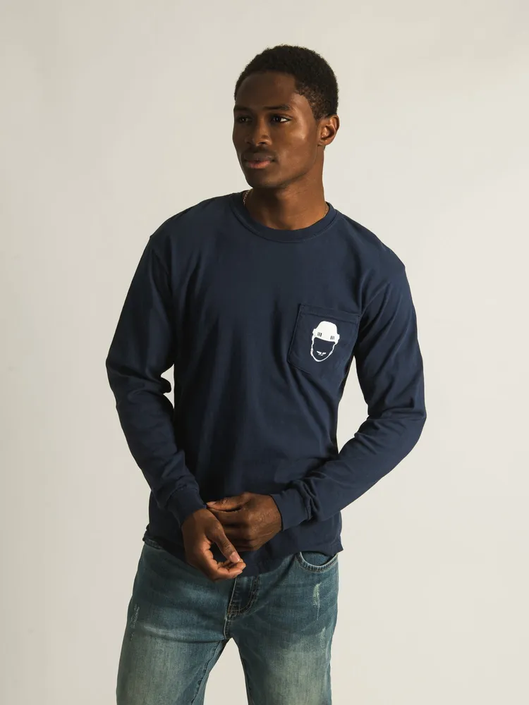 BARSTOOL SPORTS SPITTIN CHICLETS NBD HELMET LONG SLEEVE TEE - CLEARANC