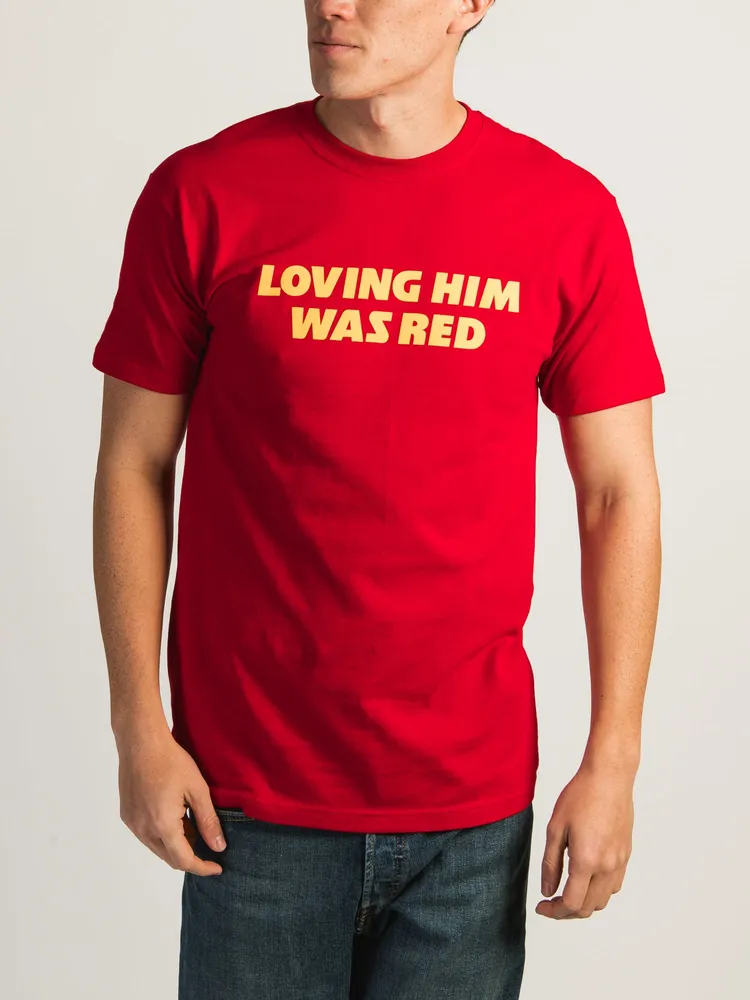 BARSTOOL SPORTS TAYLOR SWIFT + KC - LOVING HIM WAS RED T-SHIRT