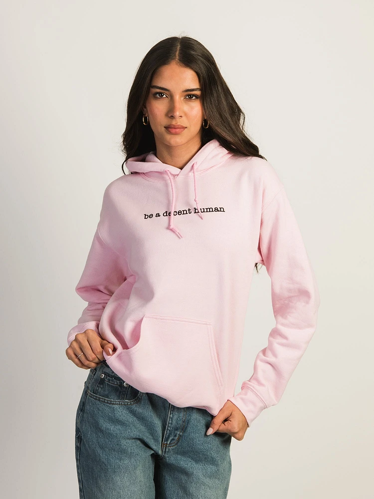 HOODIE BARSTOOL SPORTS BE A DECENT HUMAN