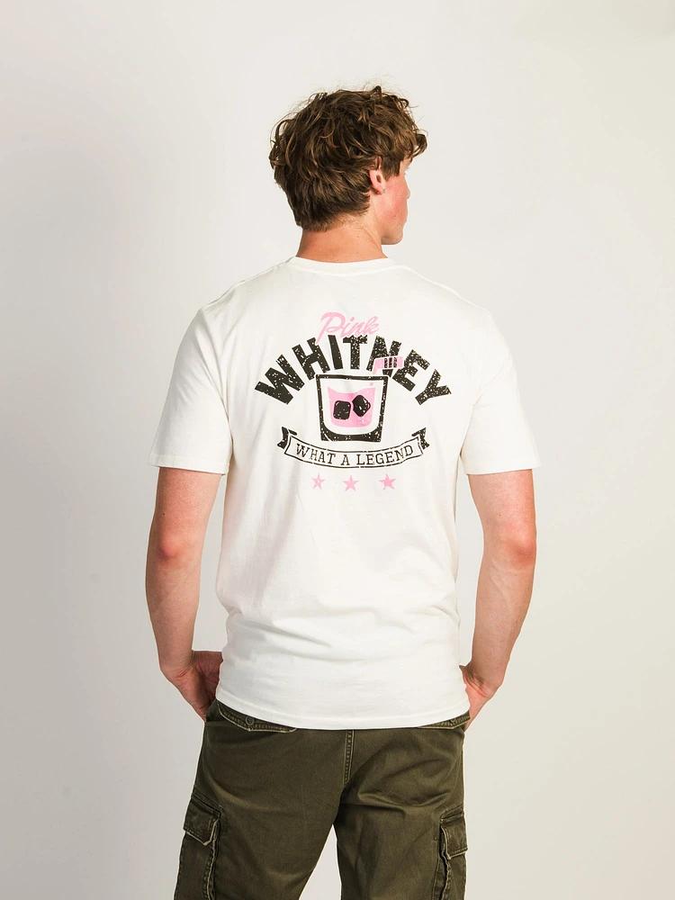 T-SHIRT BARSTOOL SPORTS PINK WHITNEY LEGEND