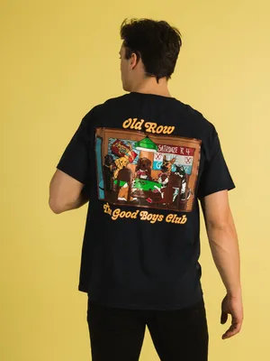 OLD ROW POKER DOGS POCKET T-SHIRT