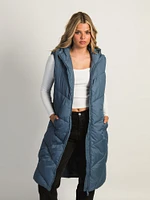 B.YOUNG BOMINA LONG VEST WITH HOODIE