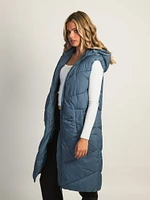 B.YOUNG BOMINA LONG VEST WITH HOODIE