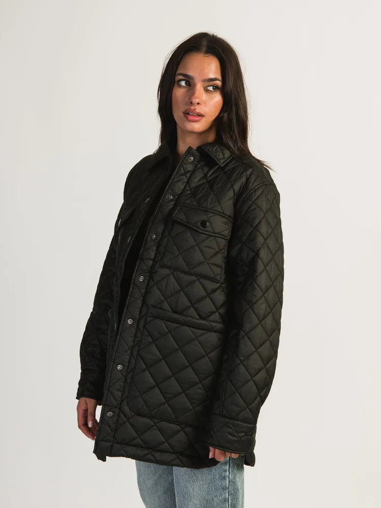 B.YOUNG ALETTA QUILTED PUFF SHIRT JACKET