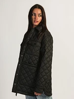 B.YOUNG ALETTA QUILTED PUFF SHIRT JACKET