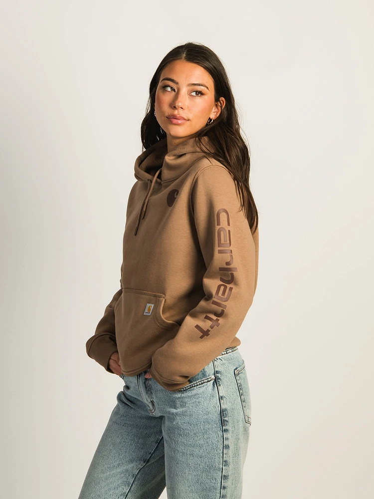 CARHARTT LOGO SLEEVE PULLOVER HOODIE