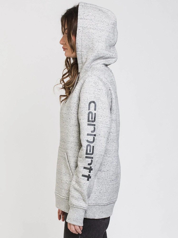 SWEAT-SHIRT À CAPUCHE MANCHES AVEC LOGO POUR FEMMES