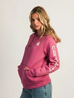 SWEAT À CAPUCHE CARHARTT LOGO SUR MANCHE