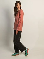 CARHARTT LONG SLEEVE LOGO TEE - ROSE