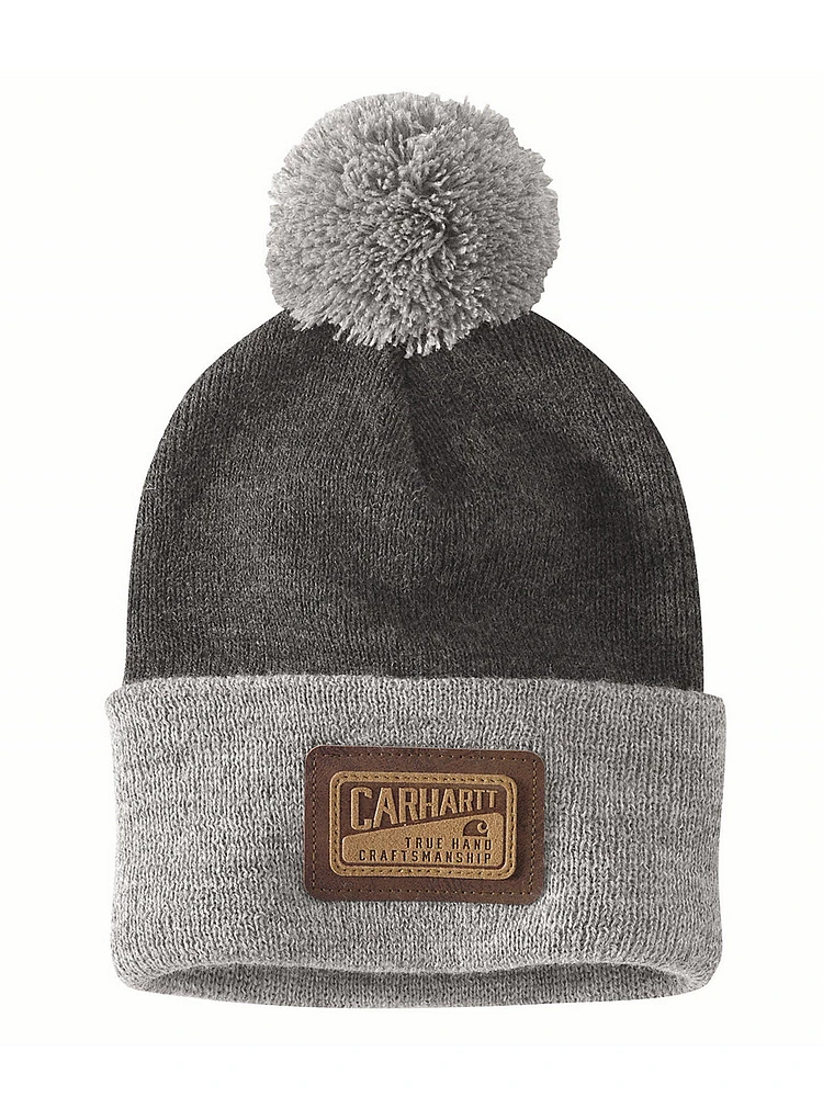 CARHARTT KNIT PP CUFFED PATCH BEANIE - CLEARANCE