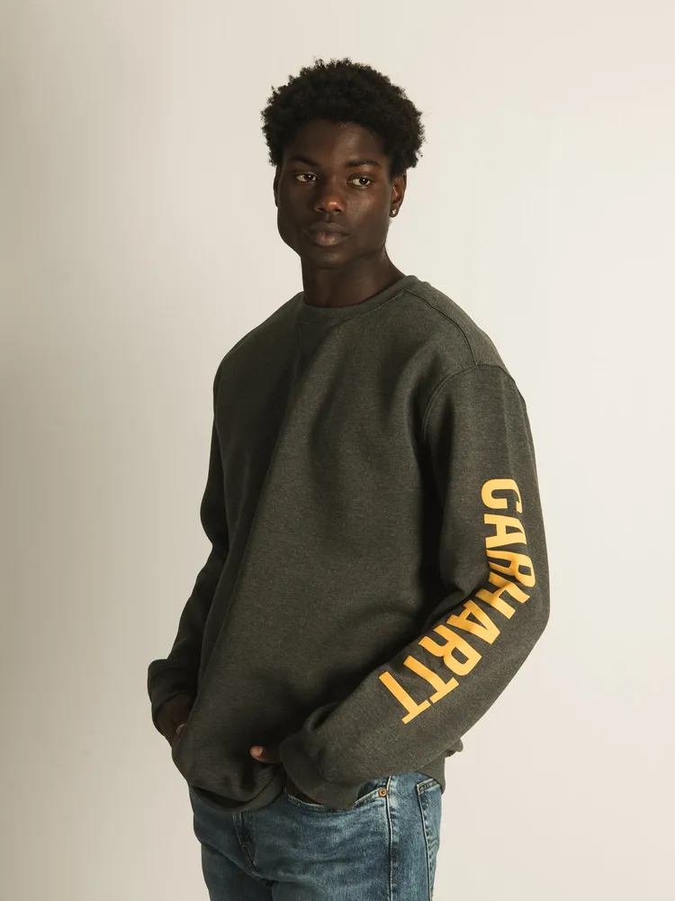 CARHARTT MIDWEIGHT CREWNECK LOGO SLEEVE