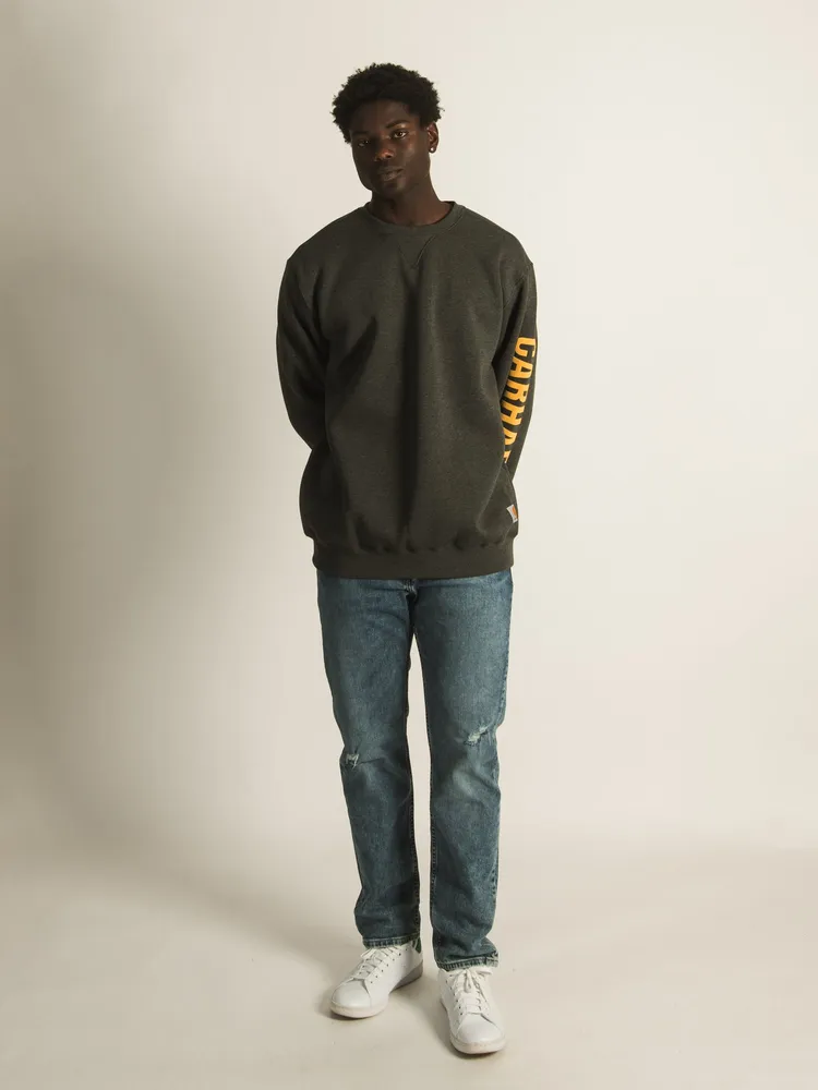 CARHARTT MIDWEIGHT CREWNECK LOGO SLEEVE