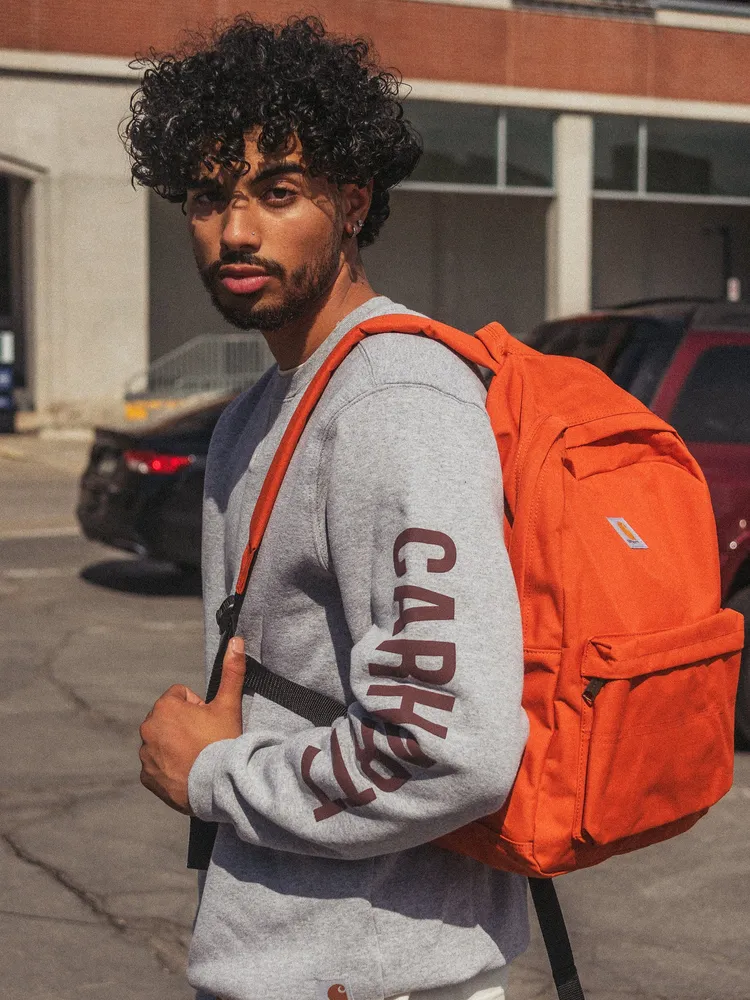 CARHARTT MIDWEIGHT CREWNECK LOGO SLEEVE - CLEARANCE