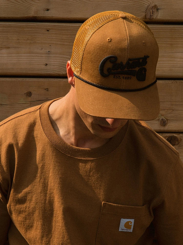 CARHARTT CANVAS MESH-BACK SCRIPT CAP