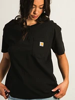 CARHARTT HENLEY T-SHIRT - BLACK