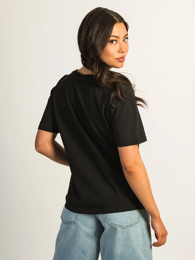 CARHARTT HENLEY T-SHIRT - BLACK