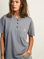 T-SHIRT CARHARTT HENLEY - GLYCINE