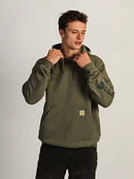 SWEAT À CAPUCHE CARHARTT LOGO SUR MANCHE