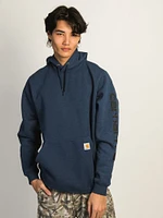 CARHARTT LOGO SLEEVE GRAPHIC PULL OVER HOODIE